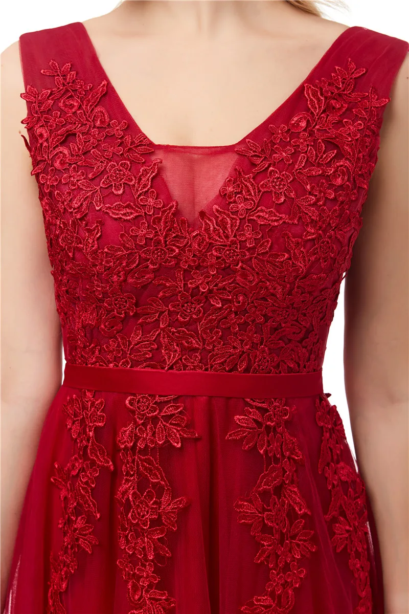 Robe De Soiree, сексуальное длинное вечернее платье с v-образным вырезом на спине, с аппликацией, высокое качество, без рукавов, вечерние платья для выпускного вечера, доступно много цветов