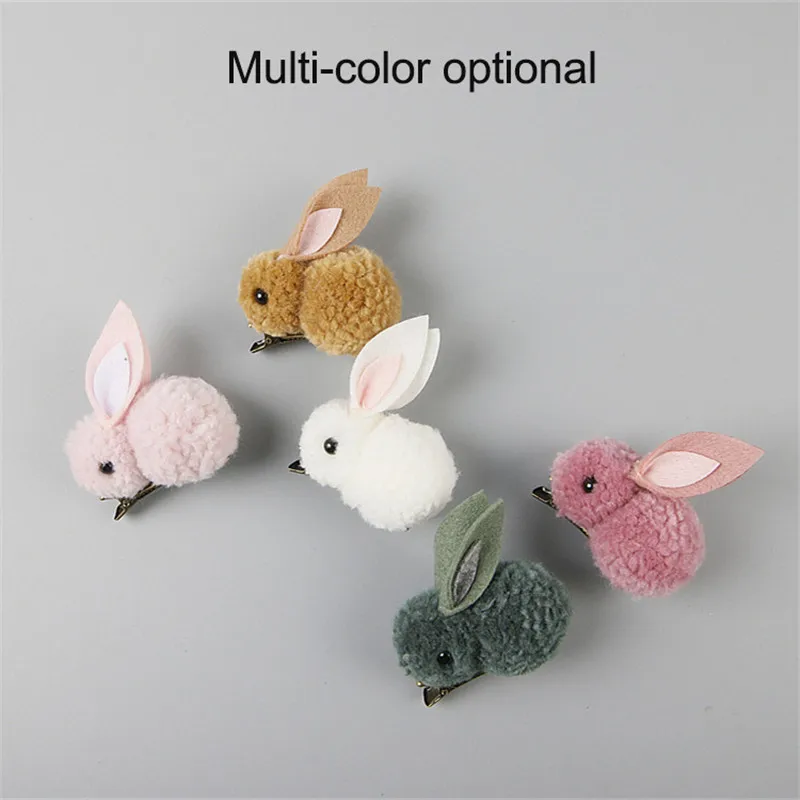Милые плюшевые Pom Rabbit детские заколки для волос для девочек с Ленточные заколки для волос головной убор заколки для волос аксессуары для волос Головные уборы