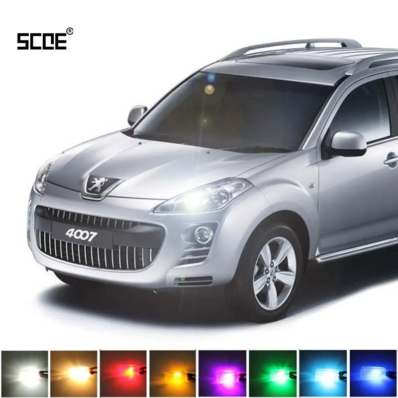 Для Peugeot 4007 4008 5008 SCOE 2015 Хэллоуин 2X 12SMD светодиодный передний стояночный светильник