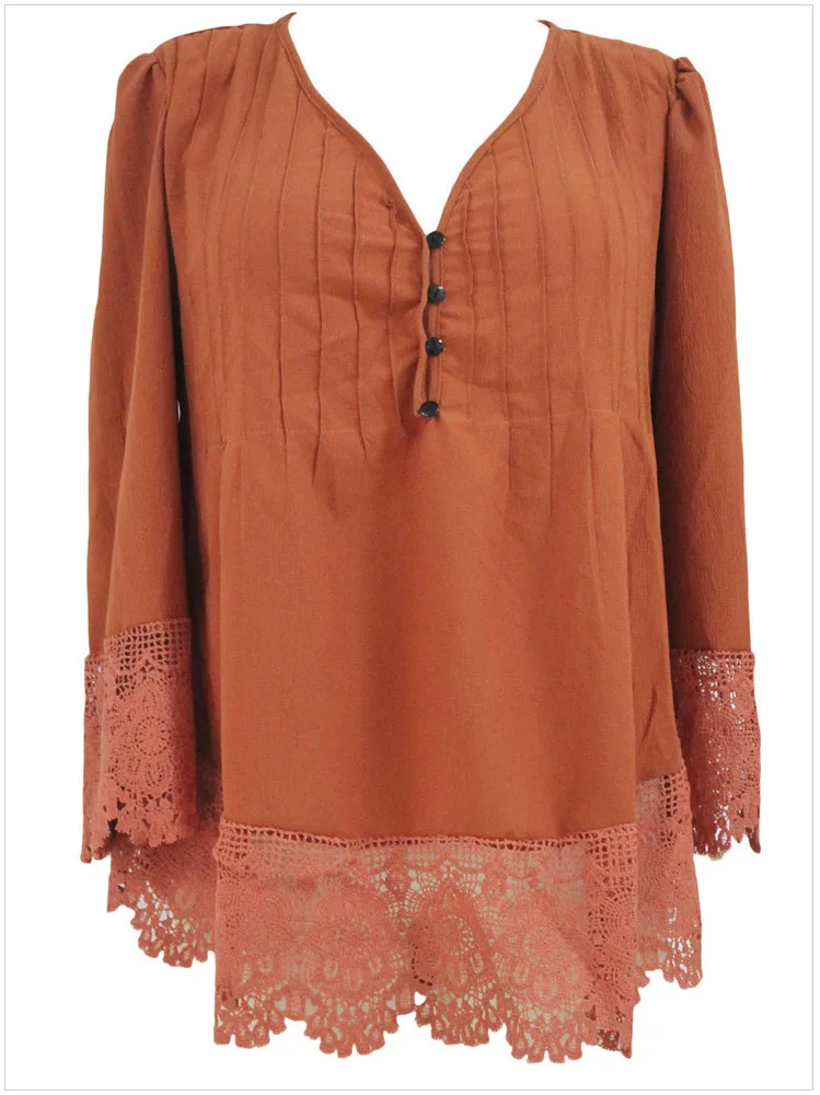 Плюс размер S-2XL Новая женская футболка Свободная v-образным вырезом три четверти