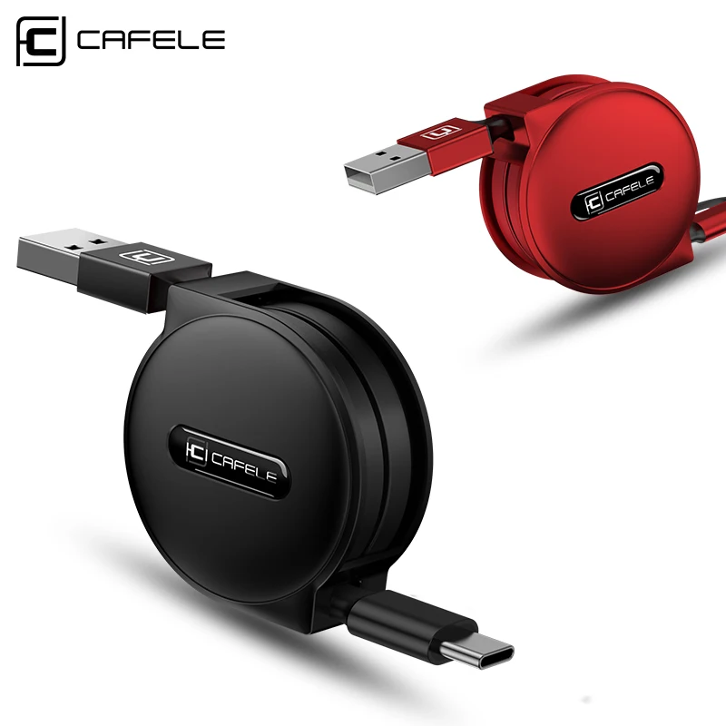 CAFELE type C зарядный кабель для huawei Honor 9 Xiaomi mi 6 5S samsung S8 Oneplus 5 ni выдвижной usb зарядки