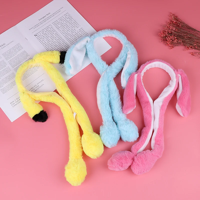 

Cute Rabbit Ear Hat Headband Can Move Cute Cap Plush Gift Moving Hat Dance Toy new