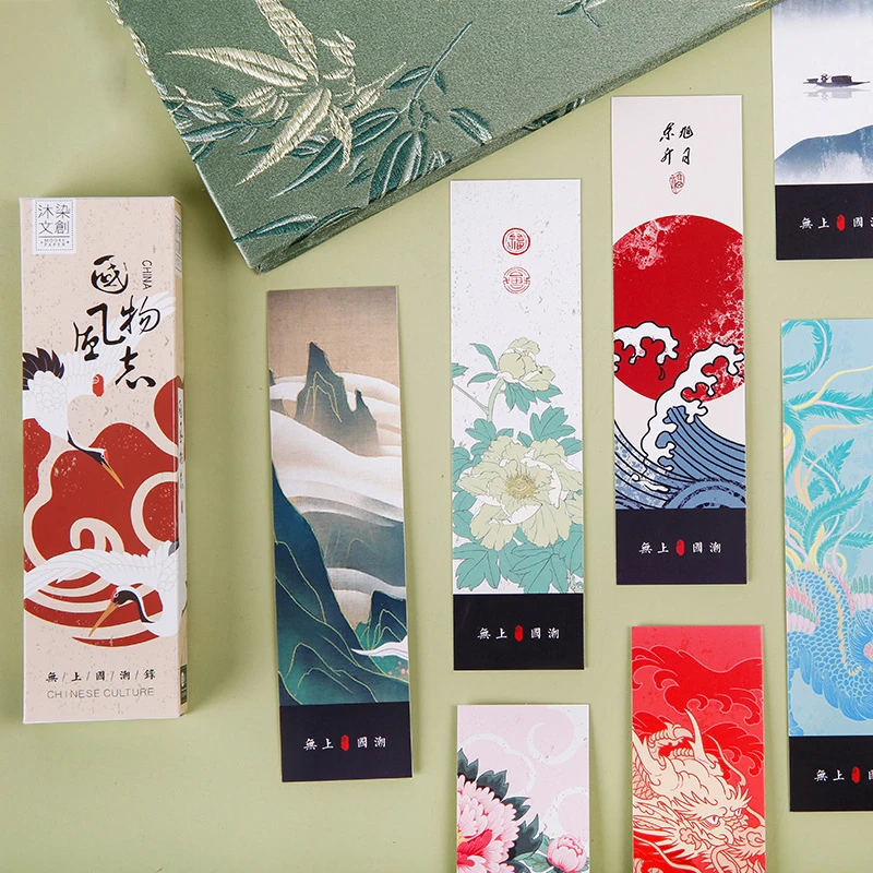 

multi-use 30 pcs artistic conception design Craft Paper Cards as bookmark tag gift Scrapbooking DIY message card
