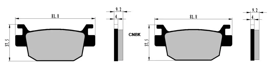 Набор тормозных таблеток для HONDA Street SH300 SH 300 R8 R9 Non ABS 2008 2009 | Автомобили и мотоциклы
