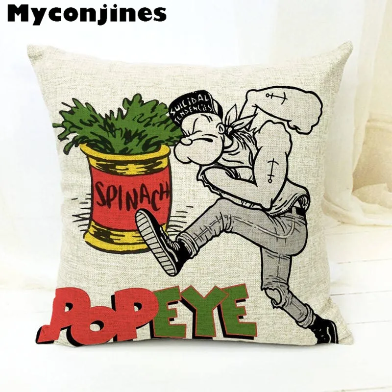 Наволочка с принтом из мультфильма анимация Popeye Ariver Pluto Spinach Letters домашняя спальня диван офис открытый автомобиль Декор белье Travesseiro