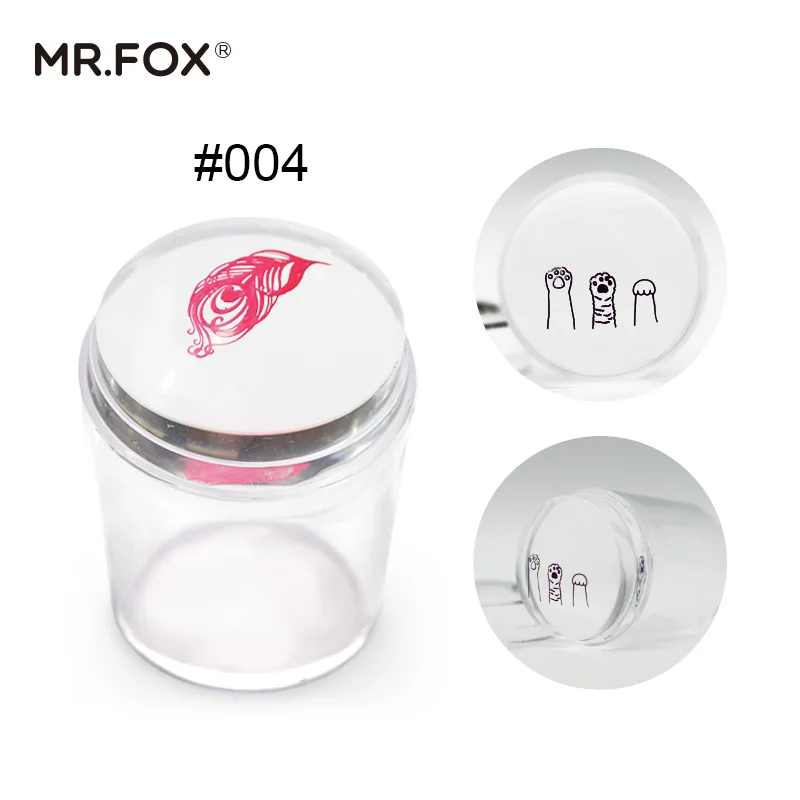 Mr. FOX прозрачная Шахматная силиконовая форма для ногтей со скребком красочная