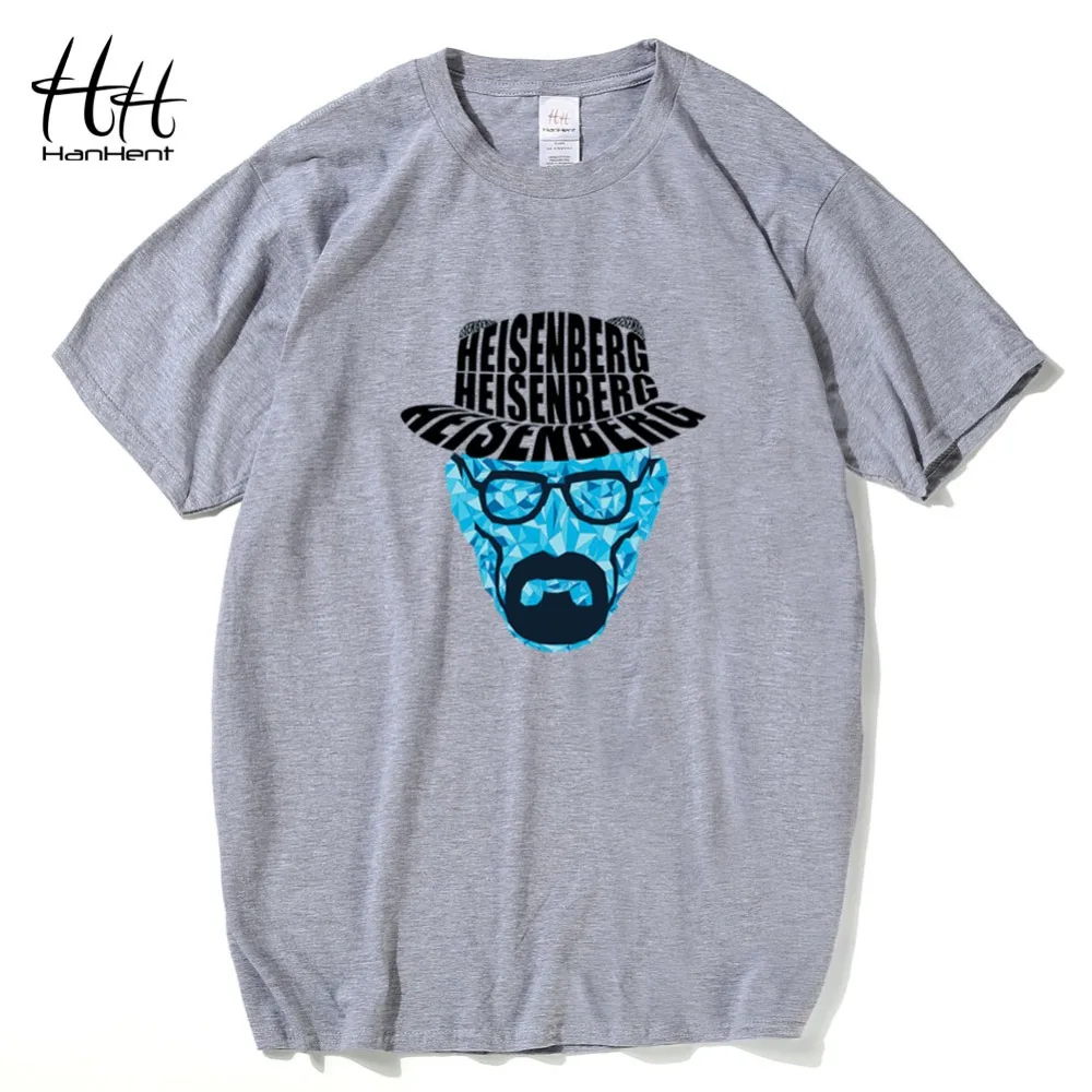 HanHent Breaking Bad футболки мужские Гейзенберг Уолтер Уайт шляпа хлопок O образным