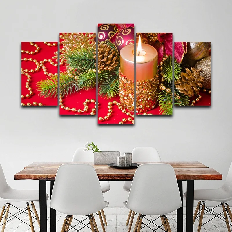 

Christmas Decoration for Home Family Decorative Painting Artistic Printed Drawing on Canvas Decor Framed Wall Art Picture AE1048