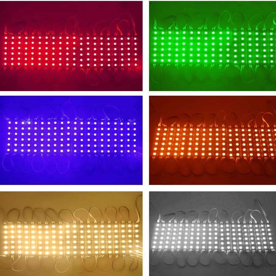 Супер яркий светодиодный модуль SMD 5054 6 светодиодов 12 В постоянного тока