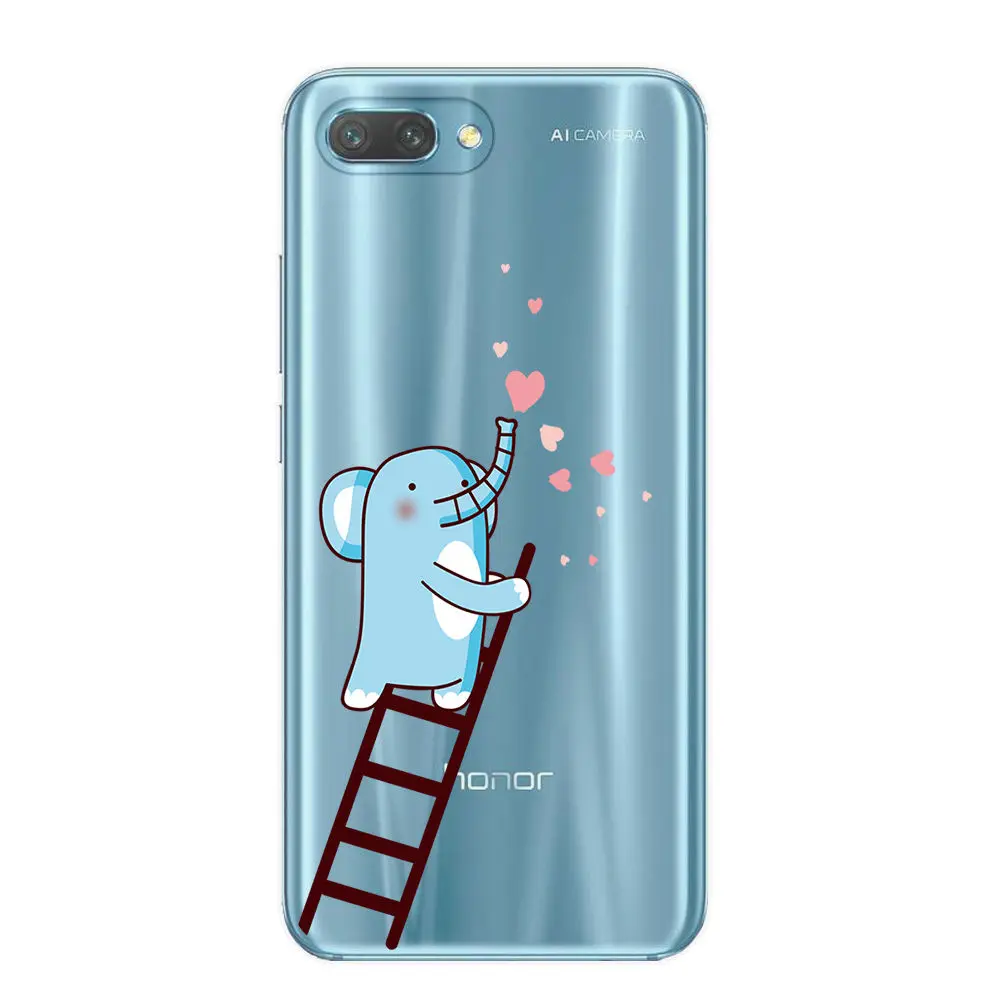 T3824 Силиконовый чехол для телефона huawei honor 10, чехол, мягкая задняя крышка из ТПУ, чехол для телефона honor10, чехлы, Coque Etui full 360, защитная пленка - Цвет: T3824