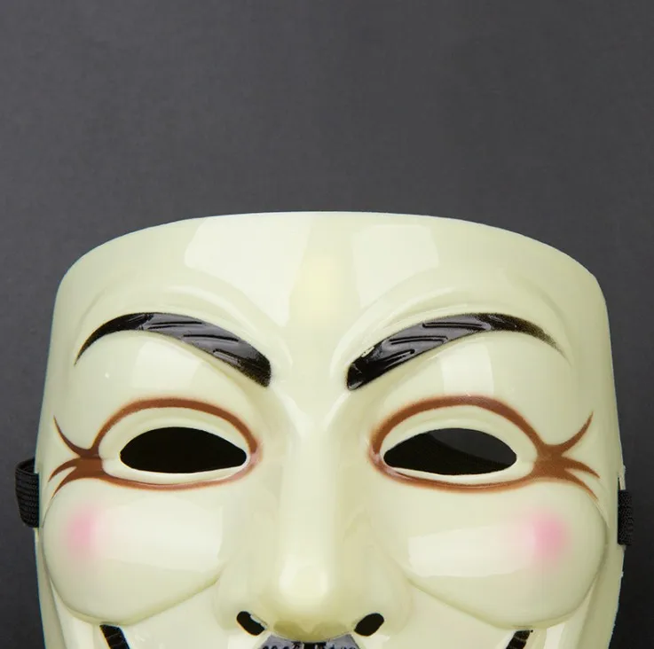 Маска V Geek Movie Theme Vendetta маскарадная вечеринка украшение Word Румяна для лица