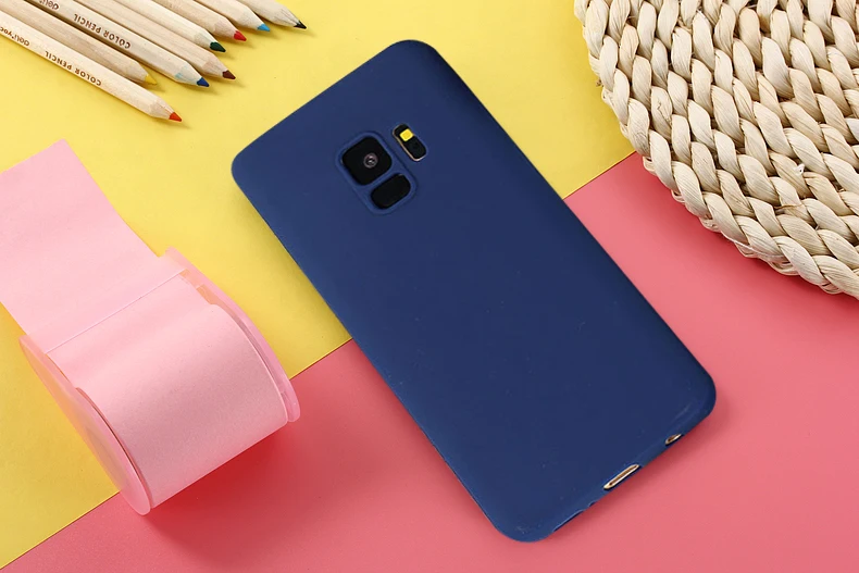 J2 Pro 2018 мягкий чехол из ТПУ ярких цветов для Samsung Galaxy S8 S9 Plus J4 J6 J8 A6 S6 S7 Edge note 9 8 5 4 3