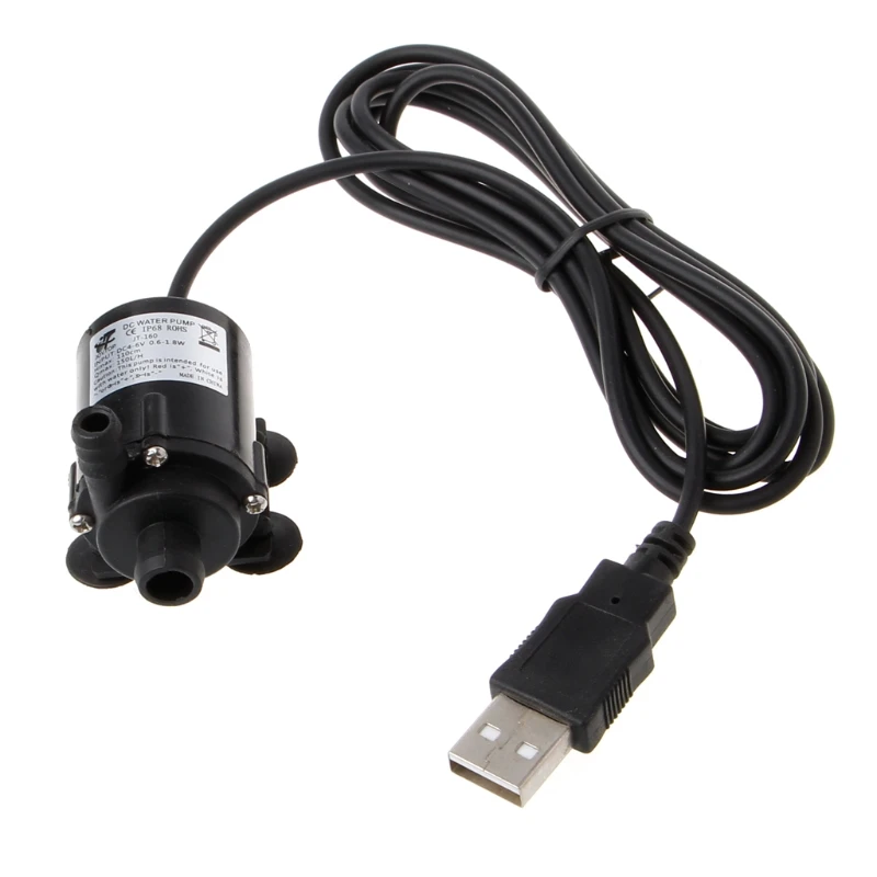 DC 5В безщеточный Водяной насос USB зарядное устройство солнечной Мощность горячей