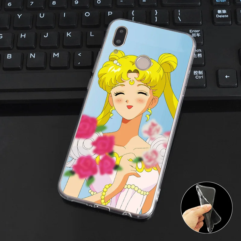 DREAMFOX N195 Сейлор Мун Симпатичные из мягкого ТПУ силиконовый чехол для Huawei Honor 6a 6C 7X9