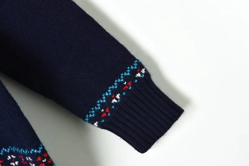 2018 новые женские свитера со снежинками жаккардовый свитер контрастного цвета с