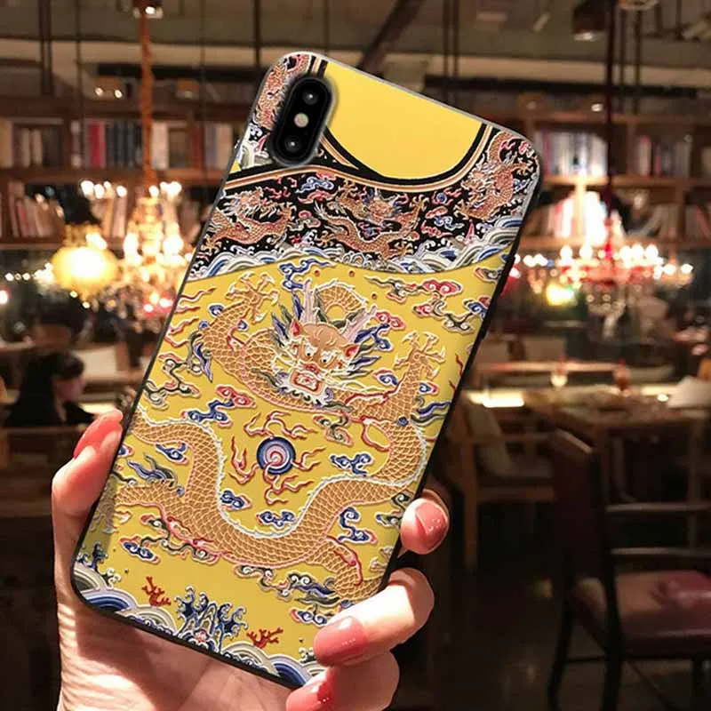 JIBAN для XiaoMi Mix2s 5s Чехлы в китайском стиле рельефный окрашенный чехол 9 8 Se Mix3 Mix2
