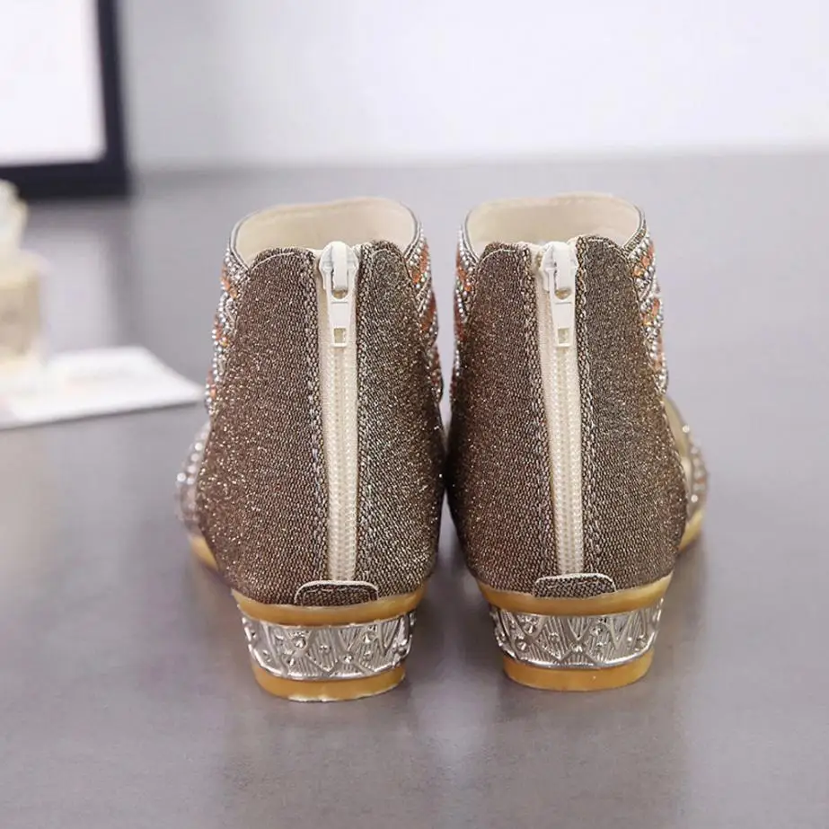 Женские босоножки; Летняя женская обувь; zapatos mujer; женские босоножки на танкетке; модные открытые Босоножки с открытым носком; Roma sandalia feminina; со стразами