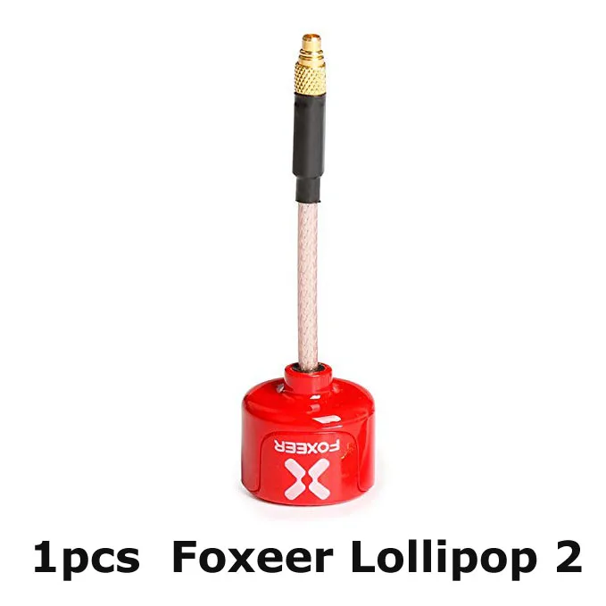 1pcs Lollipop2 MMCX Пик VTX Танк гонки Edition передатчик 5,8 ГГц 48CH PIT/25/50/100/200 mW 2 S-8 S передатчик ж/пульт дистанционного управления Foxeer леденец на палочке 2 антенны для видом от первого лица - Цвет: 1pcs Lollipop2 MMCX