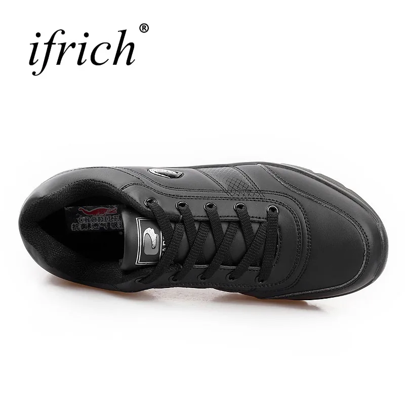 Ifrich мужская спортивная обувь кроссовки черный белый из искусственной кожи кроссовки мужские для тренажерного зала весна осень спортивные кроссовки