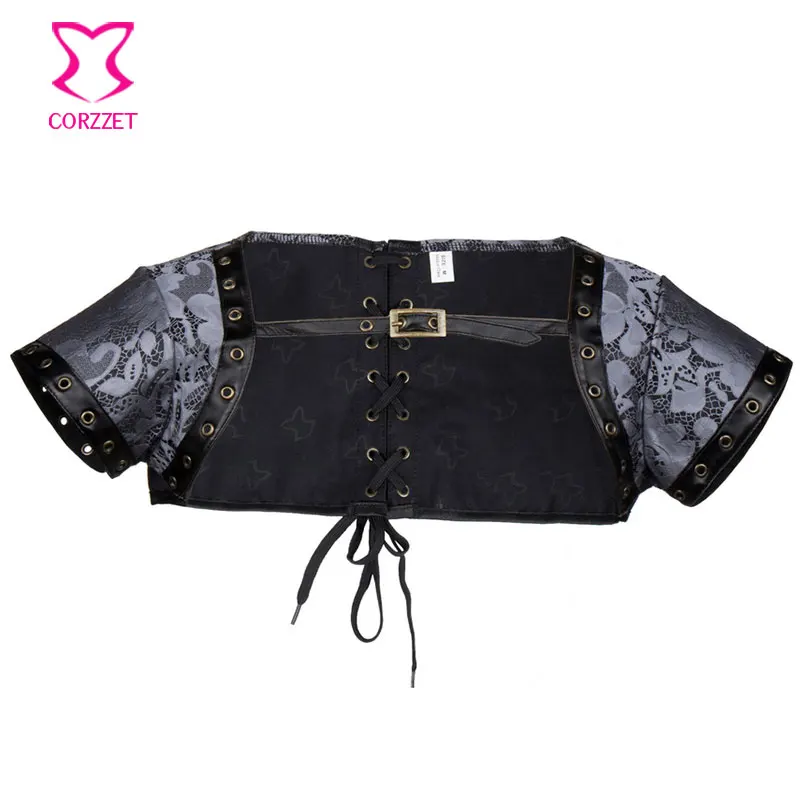 Женская готическая куртка в стиле панк с короткими рукавами|plus size sexy corsets|sexy