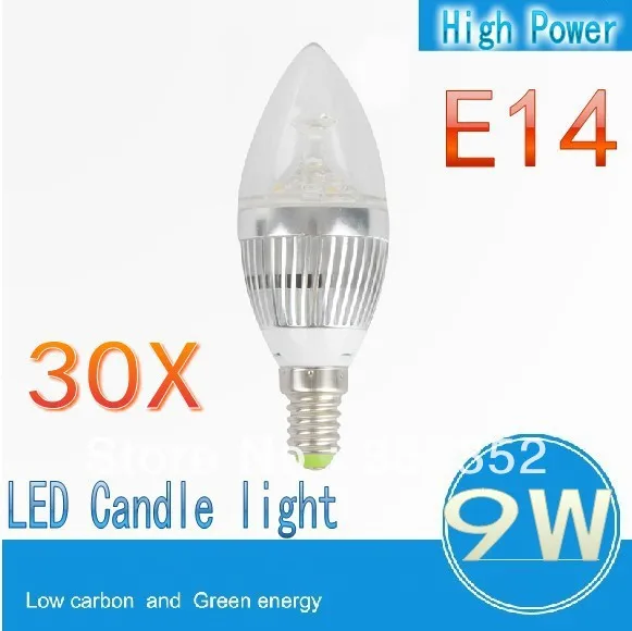 Фото FREE Shipping 30XE14 3x3W 9W Dimmable AC85~265V LED Candel Light bulb lamp spotlight Лампы и освещение FREE Shipping 30XE14 3x3W 9W Dimmable AC85~265V LED Candel Light bulb lamp spotlight Лампы и освещение