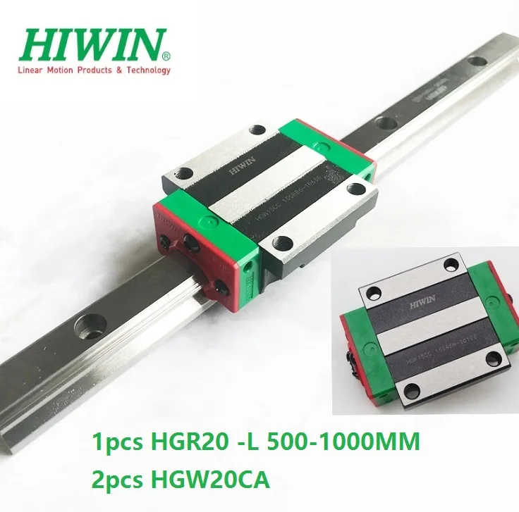 1 шт. оригинальная линейная направляющая Hiwin HGR20 500 мм 600 700 800 900 1000 + 2 HGH20CA или HGW20CA