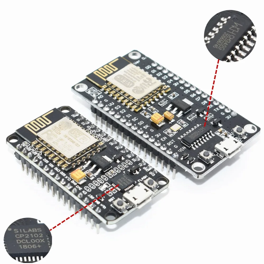 Беспроводной модуль CH340/CP2102 NodeMcu V3 V2 Lua wifi Интернет вещей макетная плата на основе ESP8266 ESP-12E с pcb антенной