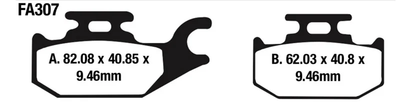 Brake Pads Rear For BOMBARDIER ATV Outlander330 HO 04-05 Outlander400 03-04 Max 03-06 Outlander 650 4x4/800 2006 | Автомобили и