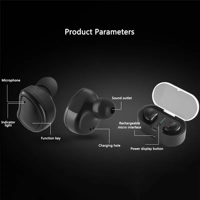 CBAOOO TWS Bluetooth беспроводные наушники V5.0 стерео наушники с зарядным устройством микрофон все Bluetooth планшет смартфон