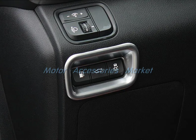 2 шт. хромированный выключатель света крышка топливного бака багажника Накладка