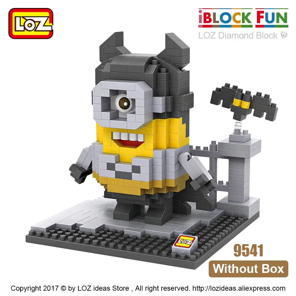 9541 Without Box LOZ, алмазные блоки, супергерои, фигурки, пластиковые сборные игрушки, Мультяшные пиксели, фигурки, креативный подарок, развивающие игрушки, 9536-9543 - Цвет: 9541 Without Box