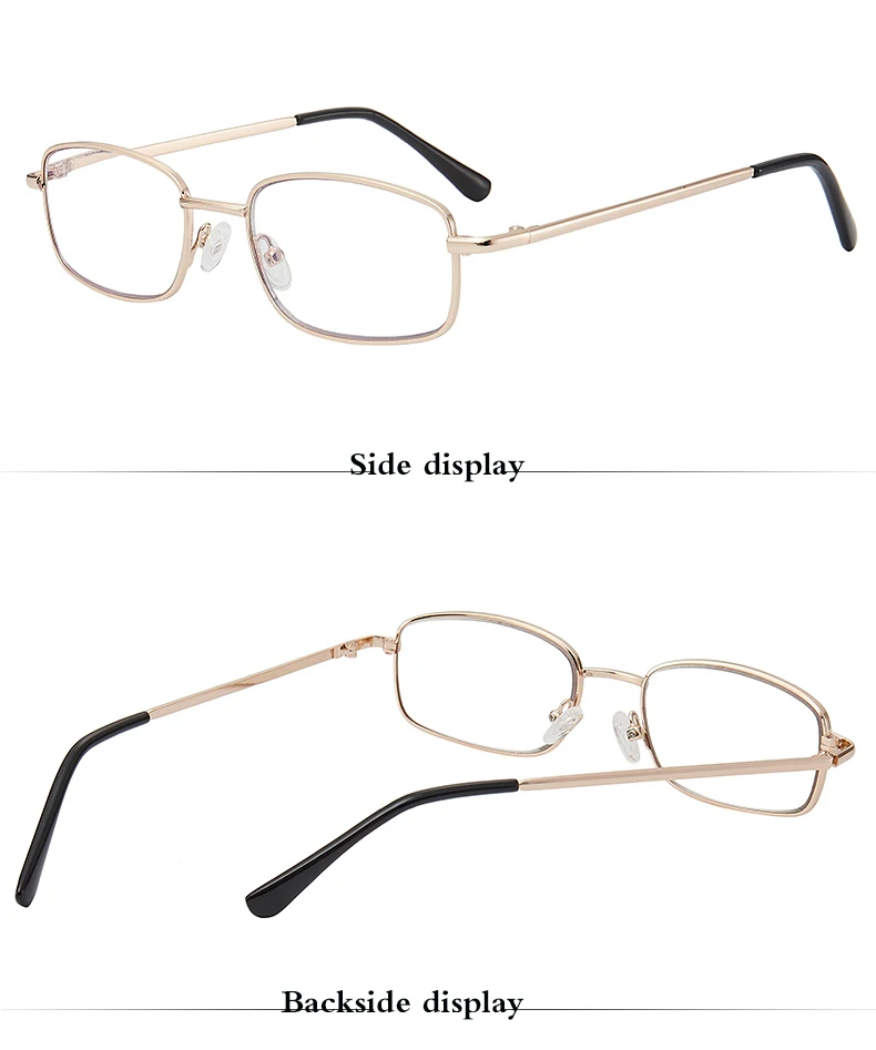 Multi-focus presbyopic glasses for both distant and near use for driving, walking and men's and women's anti-blue glasses