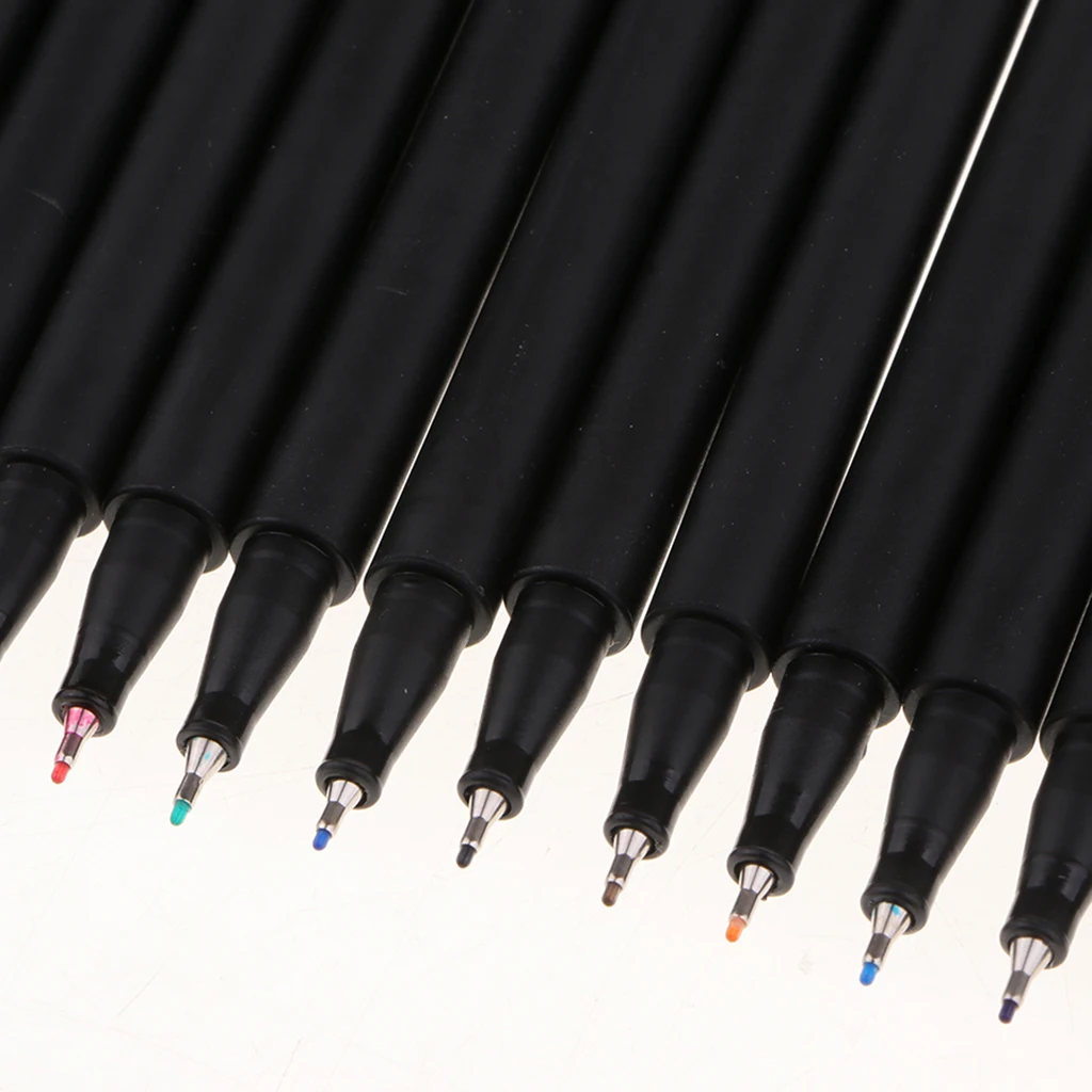 Набор ручек Fineliner 24 цветов цветные маркеры для рисования с тонким наконечником