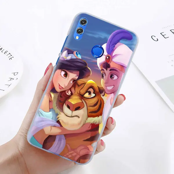15 Алладин Принцесса Жасмин чехол для телефона для huawei Honor 8X 8A Pro 8C 8S 9 10 Lite 20i Honor Play Y7 Y9 крышка чехол Coque - Цвет: 15