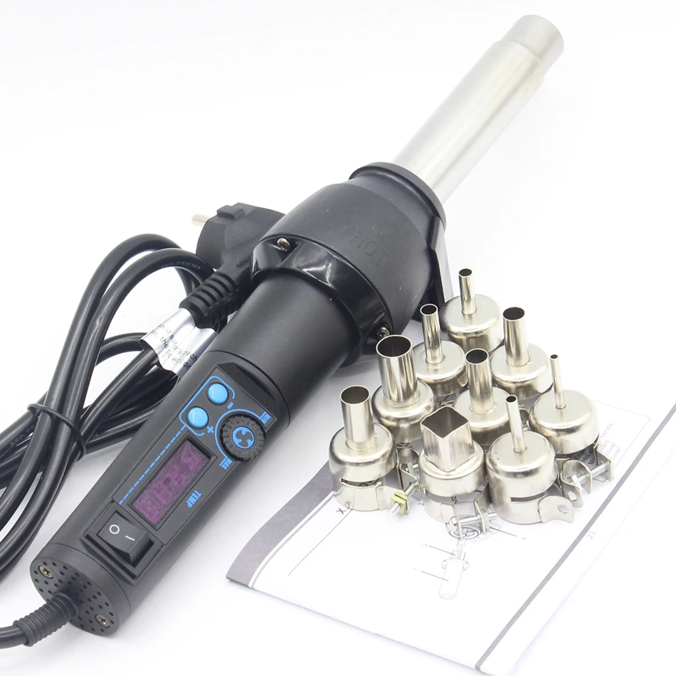 

8858 LCD 110v US 220V EU 650W Handheld soldering station Hot air gun Welding torch Motherboard repair tool BGA rework station