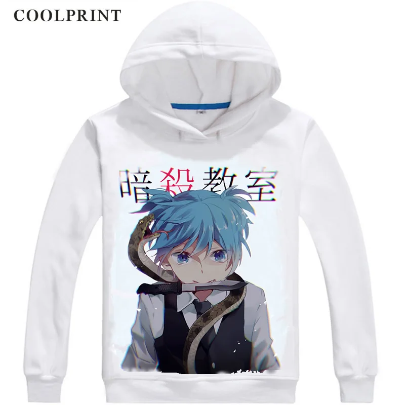 Толстовка с капюшоном Ansatsu Kyoushitsu из Аниме Манга Koro-Sensei Q! Рубашка для косплея Shiota Nagisa Class 3-E - Цвет: Небесно-голубой