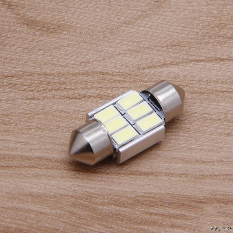 1 шт. двойной наконечник автомобиля Купол 5630 SMD 6 светодиодный лампа светильник