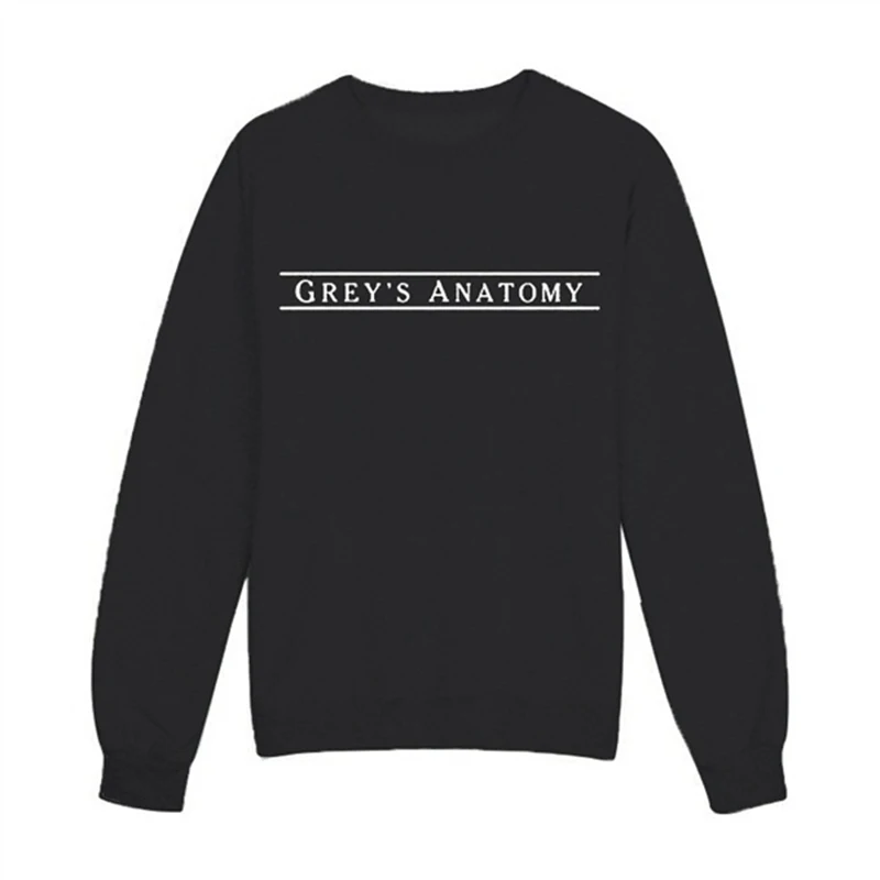 GREY'S ANATOMY толстовка унисекс Толстовка Moletom Do пуловеры tumblr повседневные топы Greys Anatomy Толстовка модный джемпер