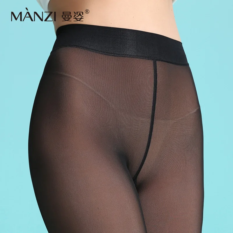 MZ87267 MANZI High quality Fashion Women's 200D Natural Satin Sheer Tights/Stirrup sex pantyhose tutuanna for autumn winter
