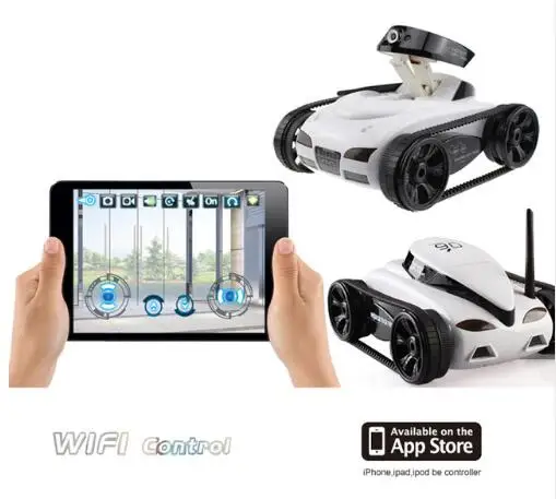 

Радиоуправляемый танк с Wi-Fi гусеничным радиоуправлением, автомобиль с камерой в режиме реального времени, автомобили для iPhone, iPad, iPod App с кам...