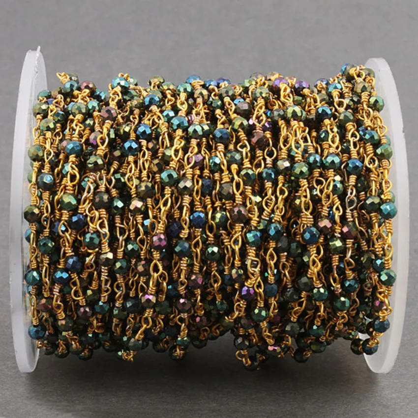 Великолепные 6 мм титановые пиритовые бусины цепочка для изготовления ювелирных