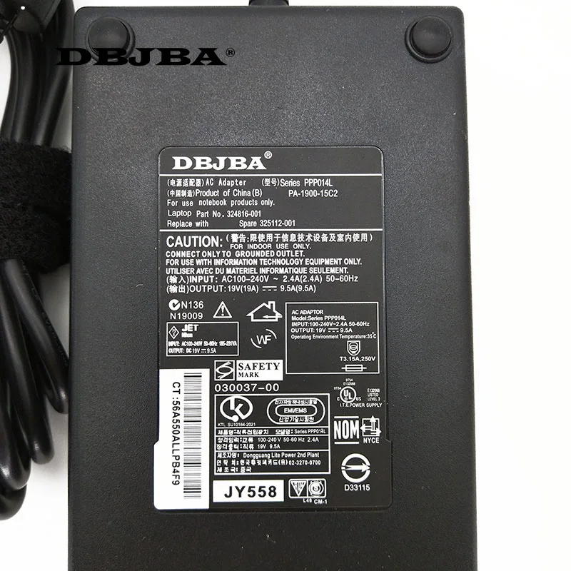 Адаптер переменного тока для Toshiba Qosmio 19 в 9 5a зарядное устройство электропитания с