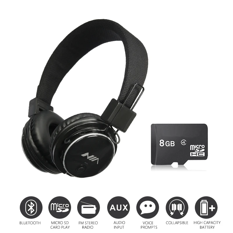Экономичный набор: оригинальный NIA Q8 + 8 Гб Micro SD карта Набор стерео bluetooth наушники