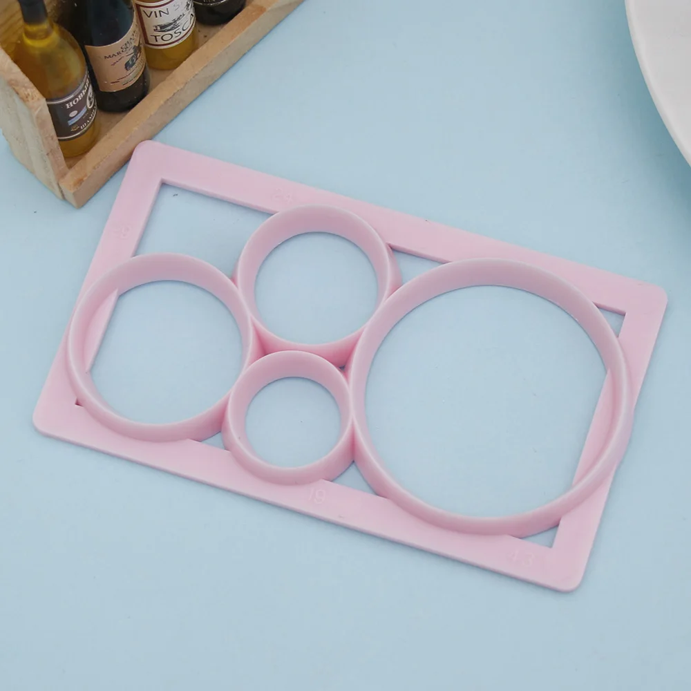 1 pc круглой формы Пластик Fondant (сахарная) Оригинальные формочки для печенья в виде