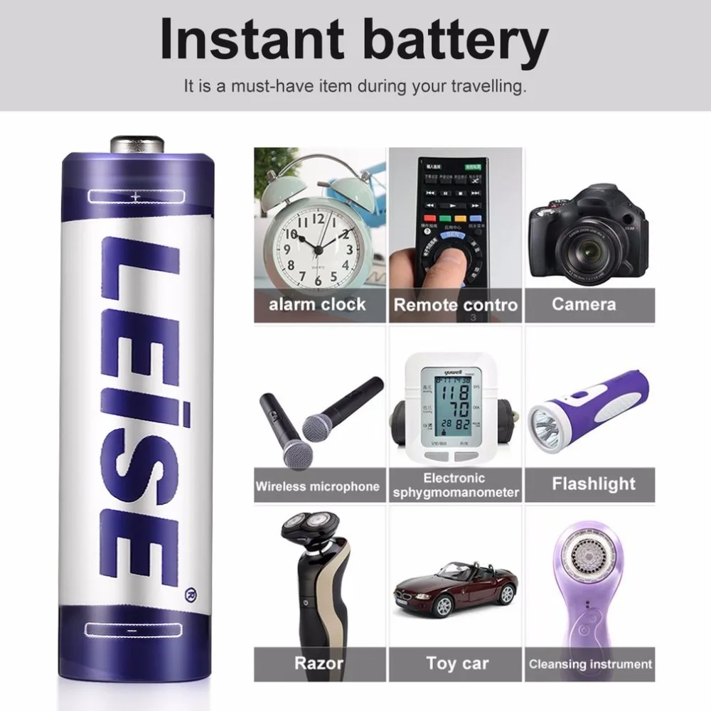 8 шт./лот LEISE AA Ni-MH аккумуляторы 2700mAh серии высокой емкости для дистанционного управления игрушки/камеры/микрофон