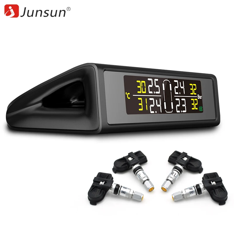 Junsun TPMS шин Давление мониторинга Системы Пластик случае автосигнализации logicar с 4