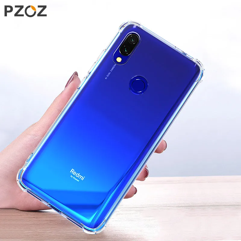 Чехол PZOZ для Redmi 7 Силиконовый противоударный xiaomi redmi прозрачный защитный чехол