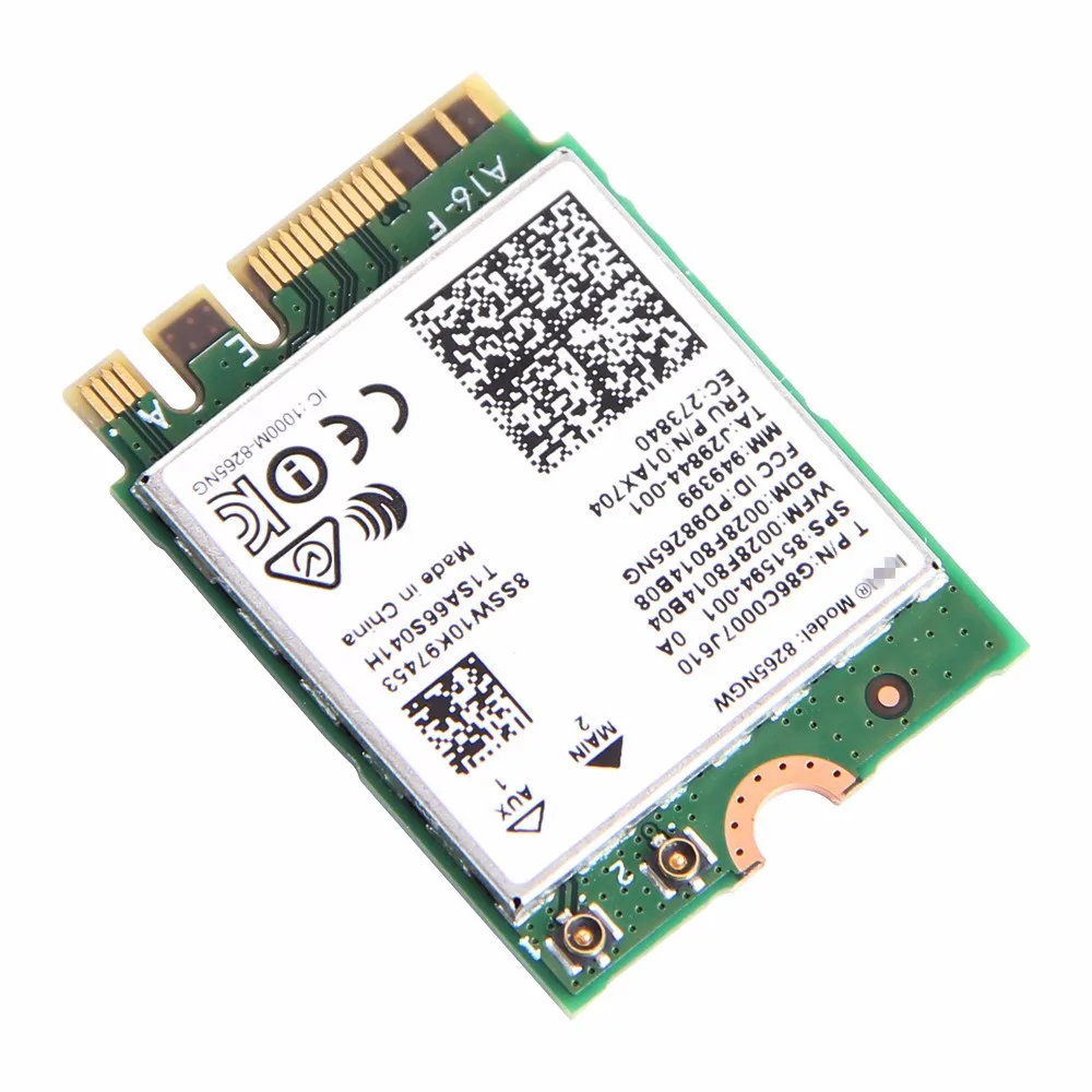 8265NGW AC двухдиапазонный Intel беспроводной-AC 8265 NGFF 867 Мбит/с wifi MU-MIMO 802.11ac Wi-Fi+ Bluetooth 4,2 карта для Windows 7/8/10