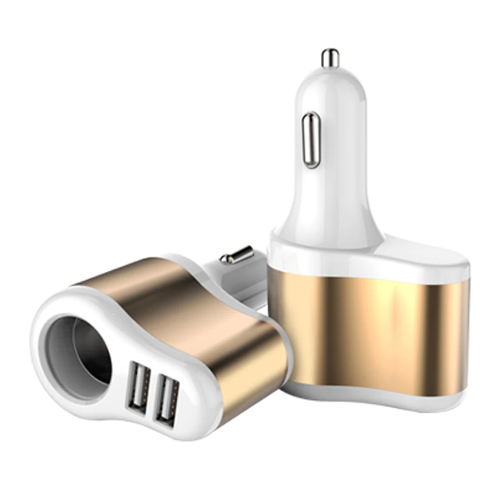 Универсальное Автомобильное Зарядное Устройство Адаптер Прикуривателя Dual USB 1A