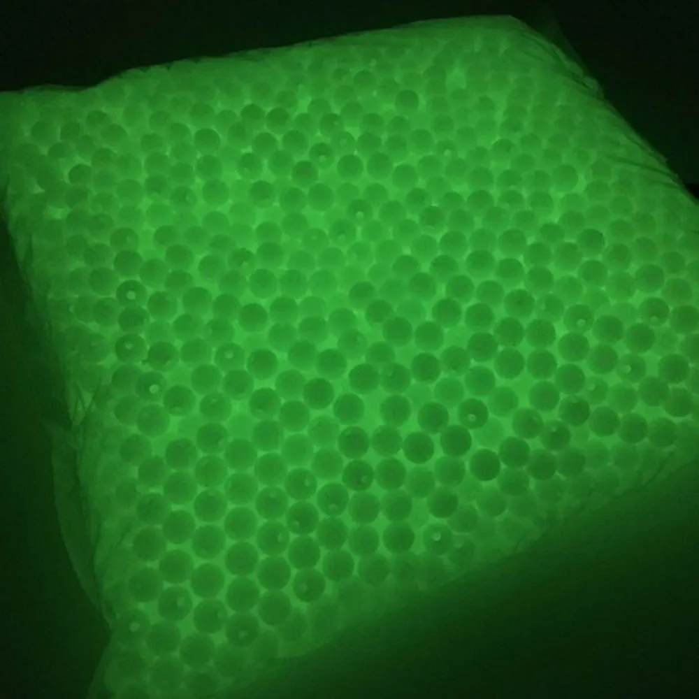 100 шт зеленый большой жесткий 7 мм 10 Длина овальные светящиеся бусины для рыбалки